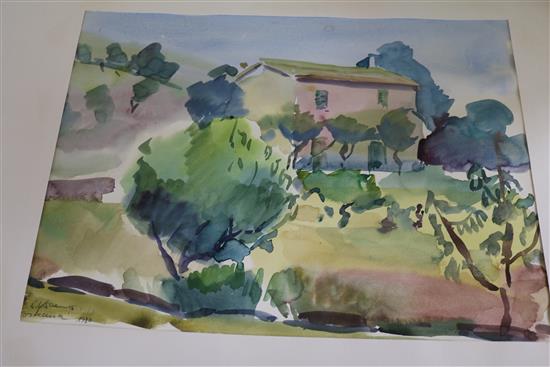 Erich Kraemer (1930-1994) Largest 34 x 45cm.